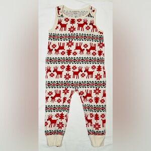Hanna Andersson reindeer romper sz 3T EUC smoke free home